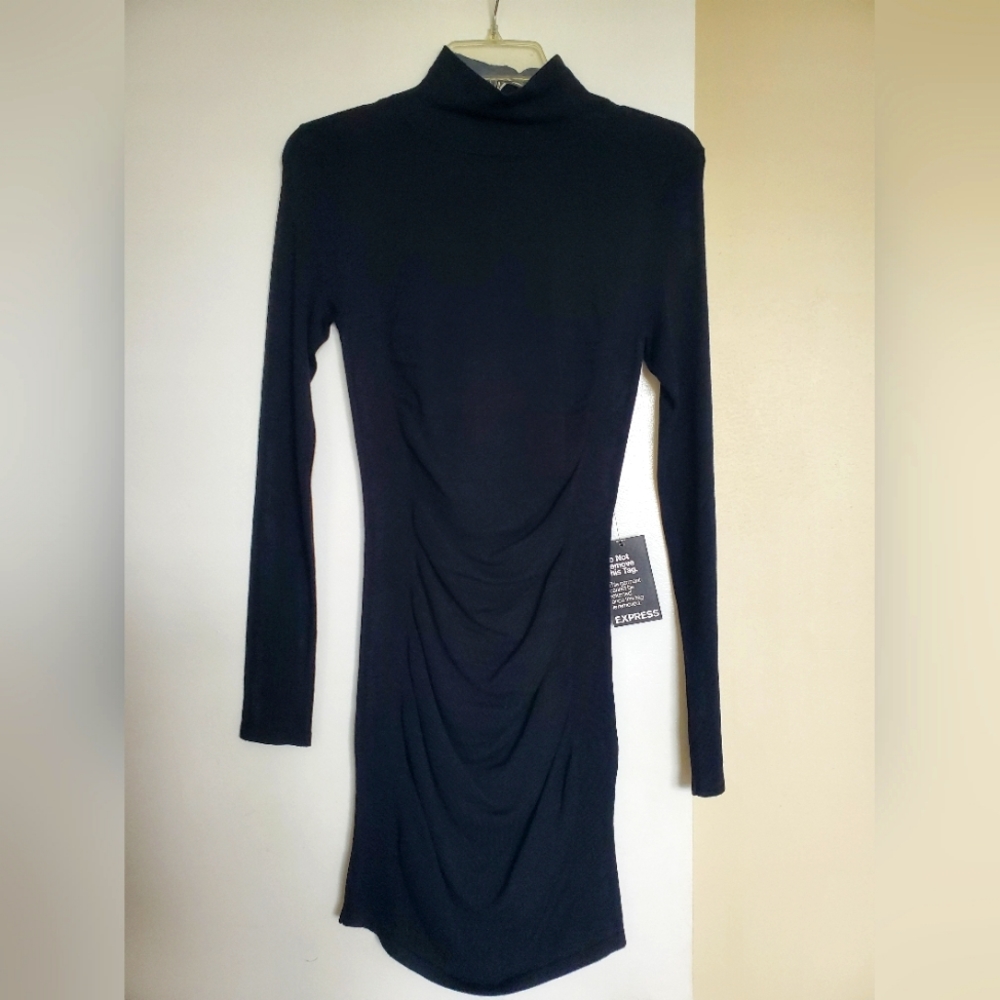 NWT Express Black Longsleeve Sweater dress size XS
